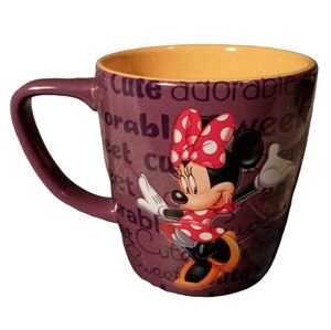 Disney Minnie Mouse Personality Cute Sweet Adorable Sculpted 3d Mug Cup Purple